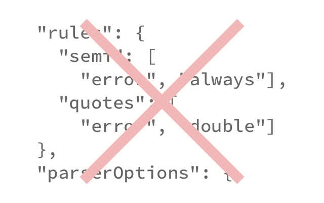 Crossed out config file